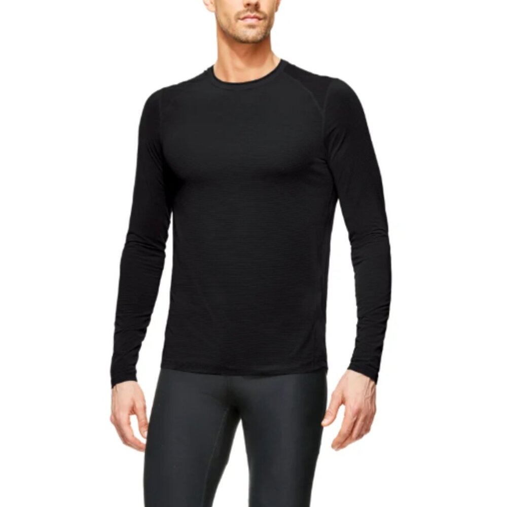Terramar Sports performance crew long sleeve black XLT